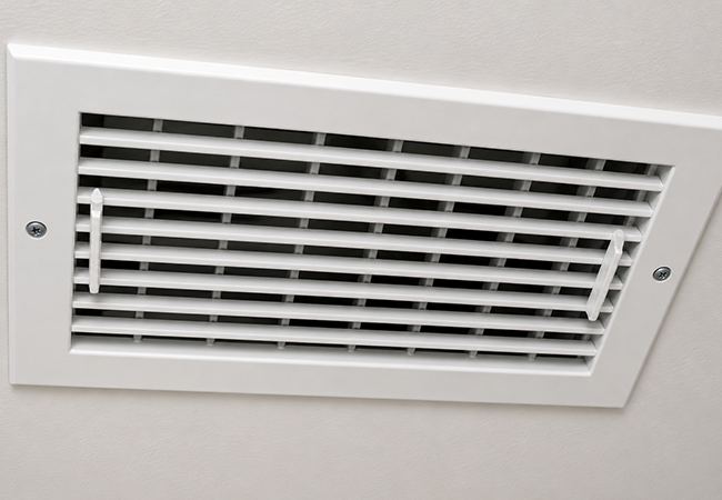 Clean air vent after cleaning