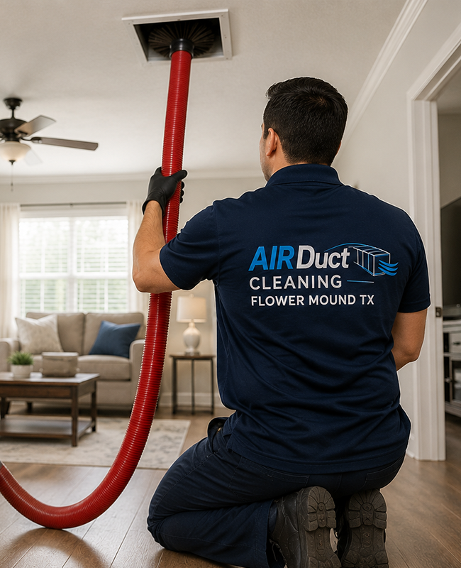 About Air Duct Cleaning Flower Mound TX technician