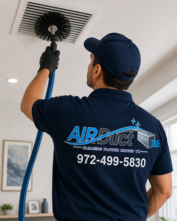 Air vent cleaning technician in Flower Mound TX