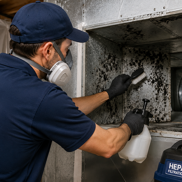 HVAC mold remediation Flower Mound